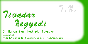 tivadar negyedi business card